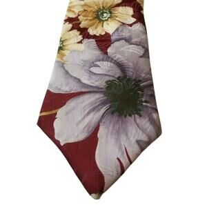 Camden Court Floral Silk Mens Neck Tie Flowers Neckwear Flower Necktie